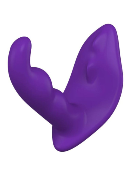 SHEEO ROTATING VIBRATING ANAL STIMULATOR WITH REMOTE CONTROL PURPLE