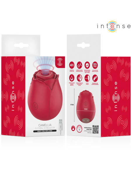 INTENSE CAMELLIA CLITORAL SUCTION ROSE BY WAVES BORDEAUX