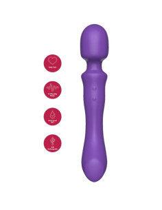 SHEEO DOUBLE ENDED VIBRATING MASSAGER WAND PURPLE