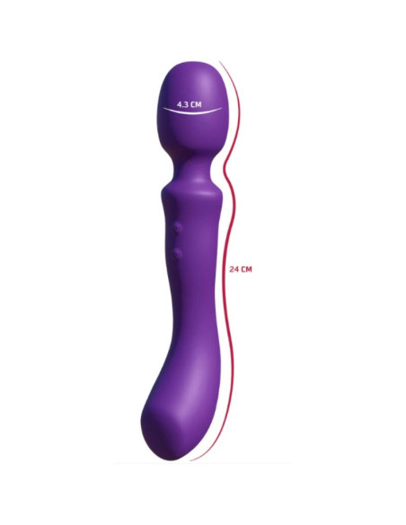 SHEEO DOUBLE ENDED VIBRATING MASSAGER WAND PURPLE