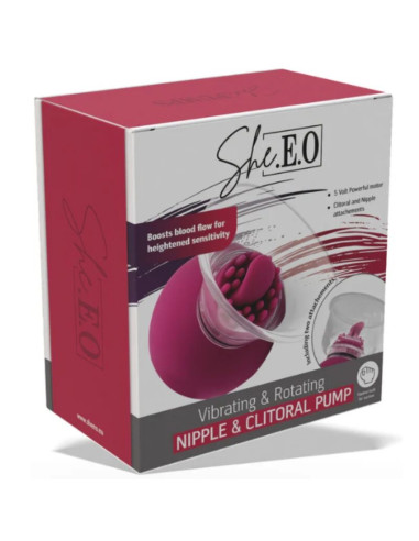 SHEEO VIBRATING AND ROTATING PUMP FOR NIPPLES AND CLITORIS