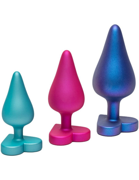 ROMP LUSTER ANAL TRAINING KIT S M L WITH HEART SHAPED BASE