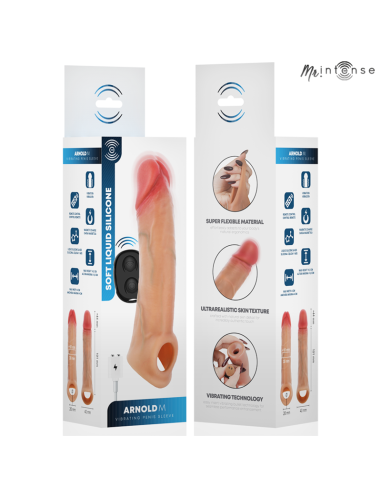 MR INTENSE ARNOLD M ULTRA REALISTIC VIBRATING PENIS SLEEVE 145 CM O 4 CM