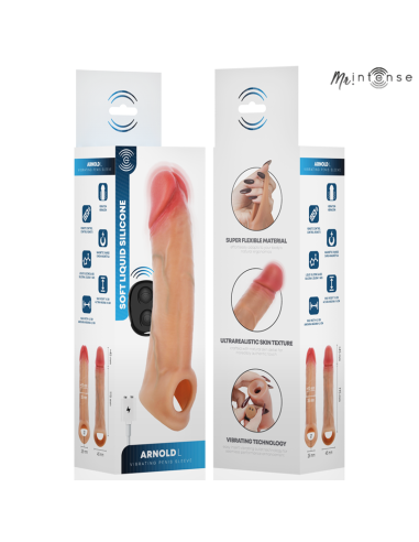 MR INTENSE ARNOLD L ULTRA REALISTIC VIBRATING PENIS SLEEVE REMOTE CONTROL 16 CM O 45 CM