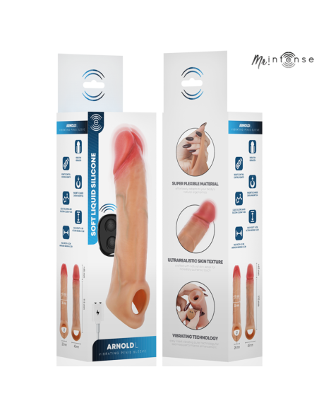 MR INTENSE ARNOLD L ULTRA REALISTIC VIBRATING PENIS SLEEVE REMOTE CONTROL 16 CM O 45 CM