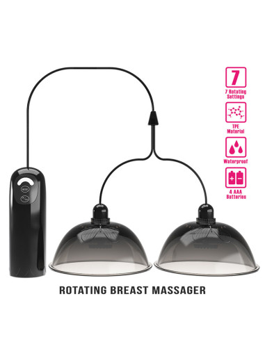 PRETTY LOVE ROTATING NIPPLE SUCTION STIMULATOR BLACK