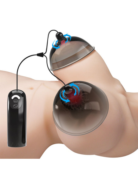 PRETTY LOVE ROTATING NIPPLE SUCTION STIMULATOR BLACK