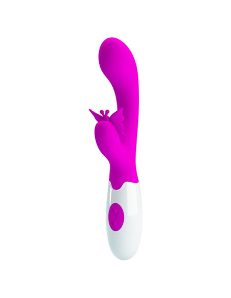 PRETTY LOVE BUTTERFLY KISS 30 FUNCTION RABBIT VIBRATOR PURPLE