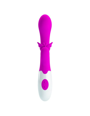PRETTY LOVE BUTTERFLY KISS 30 FUNCTION RABBIT VIBRATOR PURPLE