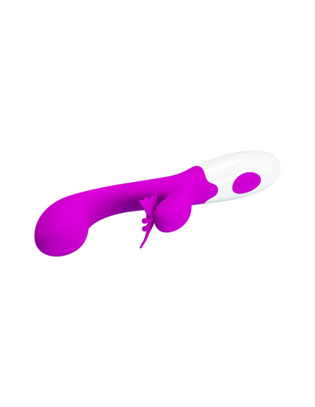 PRETTY LOVE BUTTERFLY KISS 30 FUNCTION RABBIT VIBRATOR PURPLE