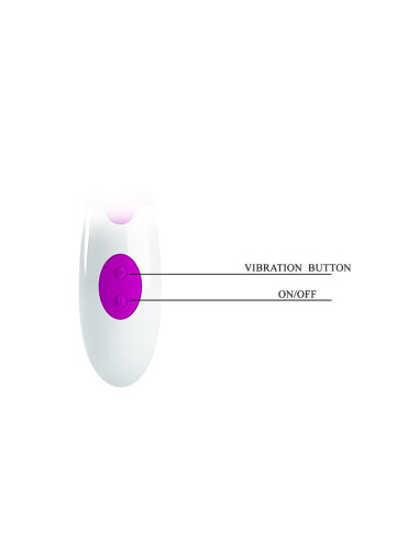 PRETTY LOVE BUTTERFLY KISS 30 FUNCTION RABBIT VIBRATOR PURPLE