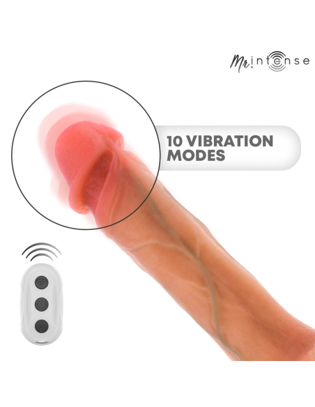 MR INTENSE BRADLEY VIBRATOR DILDO WITH HEAT EFFECT AND REMOTE CONTROL 21 CM O 42 CM