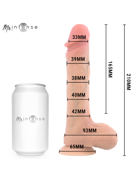 MR INTENSE BRADLEY VIBRATOR DILDO WITH HEAT EFFECT AND REMOTE CONTROL 21 CM O 42 CM