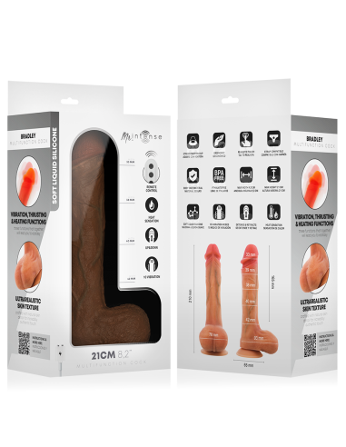 MR INTENSE BRADLEY VIBRATOR DILDO WITH HEAT EFFECT AND REMOTE CONTROL 21 CM O 42 CM