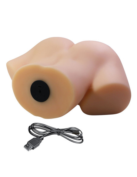 CRAZY BULL VIVIAN DOUBLE VAGINAL AND ANAL VIBRATING MASTURBATOR FLESH