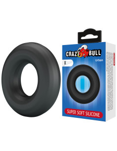 CRAZY BULL URBAN SUPER SOFT SILICONE COCK RING BLACK 2