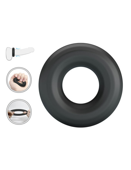 CRAZY BULL URBAN SUPER SOFT SILICONE COCK RING BLACK