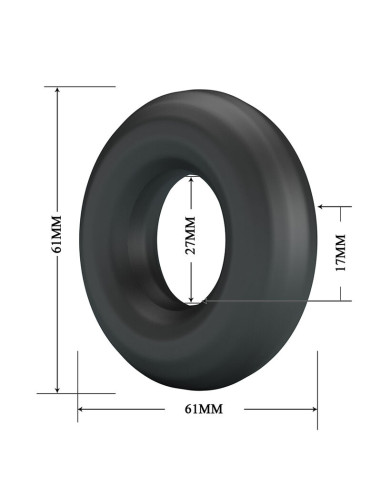 CRAZY BULL URBAN SUPER SOFT SILICONE COCK RING BLACK