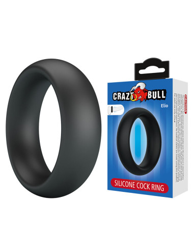 CRAZY BULL ELIO SILICONE COCK RING BLACK
