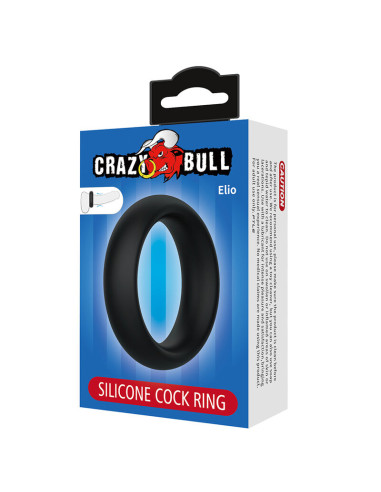 CRAZY BULL ELIO SILICONE COCK RING BLACK