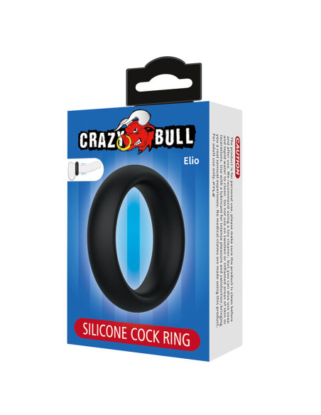 CRAZY BULL ELIO SILICONE COCK RING BLACK