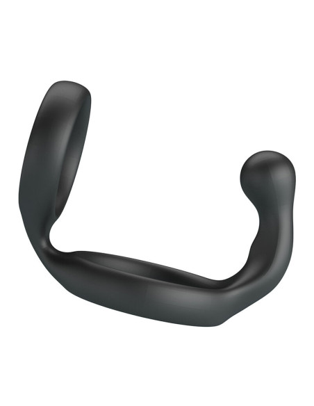CRAZY BULL FLORIAN DOUBLE COCK AND BALL RING BLACK