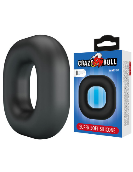CRAZY BULL WALDEN SUPER SOFT SILICONE COCK RING BLACK