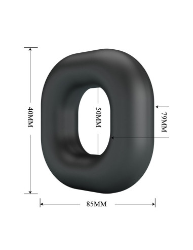 CRAZY BULL WALDEN SUPER SOFT SILICONE COCK RING BLACK