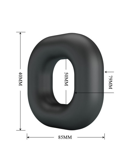 CRAZY BULL WALDEN SUPER SOFT SILICONE COCK RING BLACK