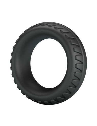 CRAZY BULL MERRITT TEXTURED SILICONE COCK RING BLACK