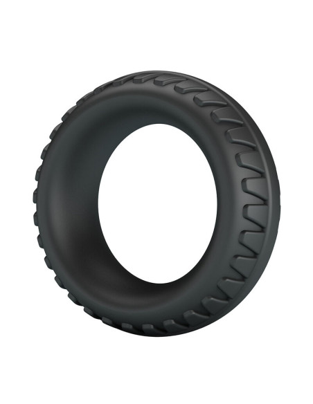 CRAZY BULL MERRITT TEXTURED SILICONE COCK RING BLACK
