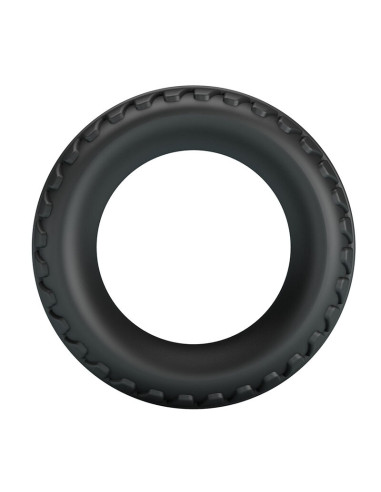 CRAZY BULL MERRITT TEXTURED SILICONE COCK RING BLACK