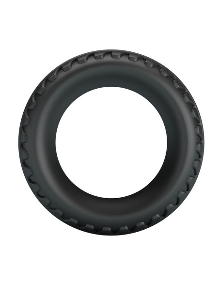 CRAZY BULL MERRITT TEXTURED SILICONE COCK RING BLACK
