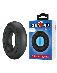 CRAZY BULL BERTRAM SUPER SOFT SILICONE COCK RING BLACK 2
