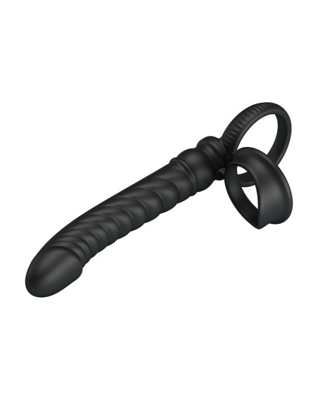 PRETTY LOVE MERRITT ANAL VIBRATOR WITH RING AND VIBRATION BLACK