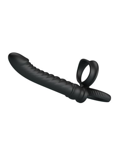 PRETTY LOVE MERRITT ANAL VIBRATOR WITH RING AND VIBRATION BLACK