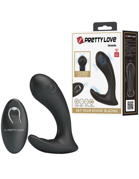 PRETTY LOVE MIRABELLE PROSTATE VIBRATOR WITH REMOTE CONTROL