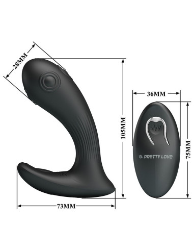 PRETTY LOVE MIRABELLE PROSTATE VIBRATOR WITH REMOTE CONTROL