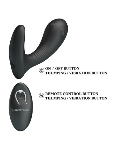 PRETTY LOVE MIRABELLE PROSTATE VIBRATOR WITH REMOTE CONTROL