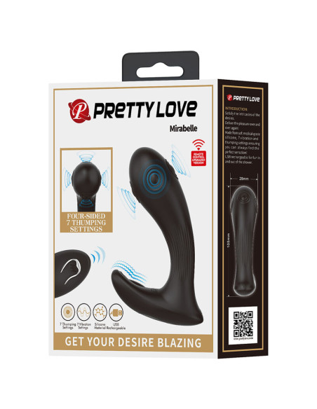 PRETTY LOVE MIRABELLE PROSTATE VIBRATOR WITH REMOTE CONTROL