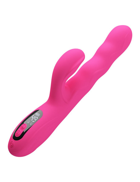 PRETTY LOVE WINTERS MULTIFUNCTION RABBIT VIBRATOR WITH LED DISPLAY PINK