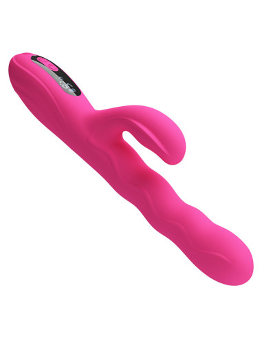 PRETTY LOVE WINTERS MULTIFUNCTION RABBIT VIBRATOR WITH LED DISPLAY PINK