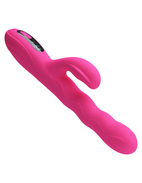 PRETTY LOVE WINTERS MULTIFUNCTION RABBIT VIBRATOR WITH LED DISPLAY PINK