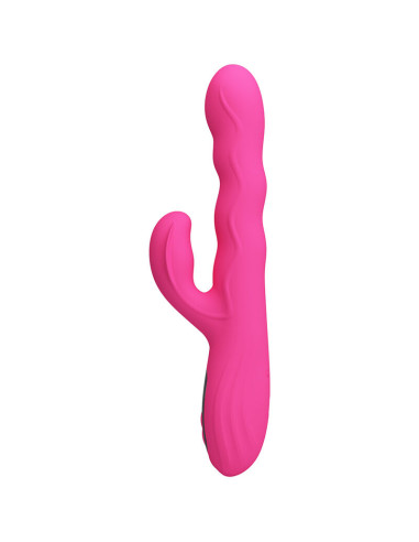 PRETTY LOVE WINTERS MULTIFUNCTION RABBIT VIBRATOR WITH LED DISPLAY PINK