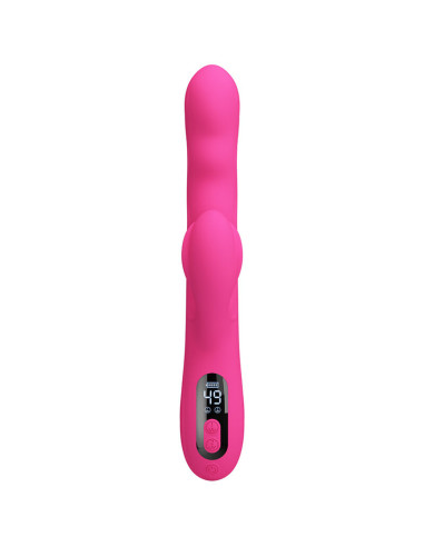 PRETTY LOVE WINTERS MULTIFUNCTION RABBIT VIBRATOR WITH LED DISPLAY PINK