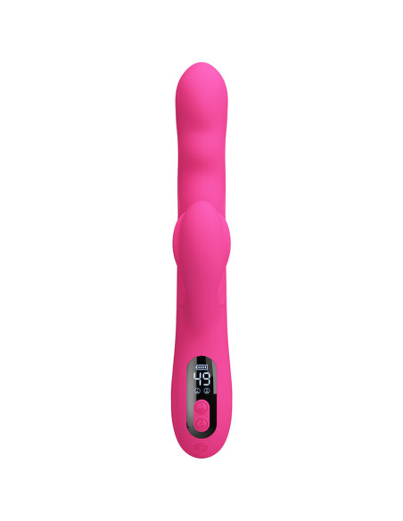 PRETTY LOVE WINTERS MULTIFUNCTION RABBIT VIBRATOR WITH LED DISPLAY PINK