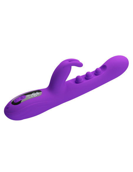 PRETTY LOVE SABIEN RABBIT VIBRATOR WITH TAPPING STIMULATION AND PURPLE LED