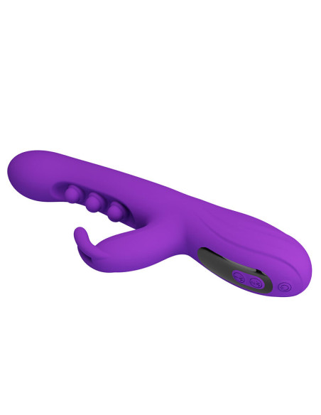 PRETTY LOVE SABIEN RABBIT VIBRATOR WITH TAPPING STIMULATION AND PURPLE LED