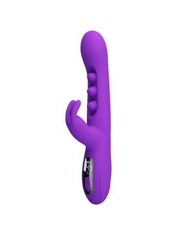 PRETTY LOVE SABIEN RABBIT VIBRATOR WITH TAPPING STIMULATION AND PURPLE LED