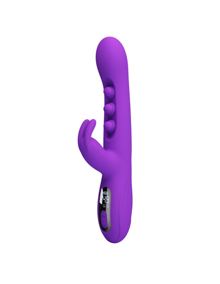PRETTY LOVE SABIEN RABBIT VIBRATOR WITH TAPPING STIMULATION AND PURPLE LED